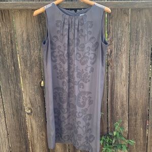 H&M grey swing dress 60s vibe